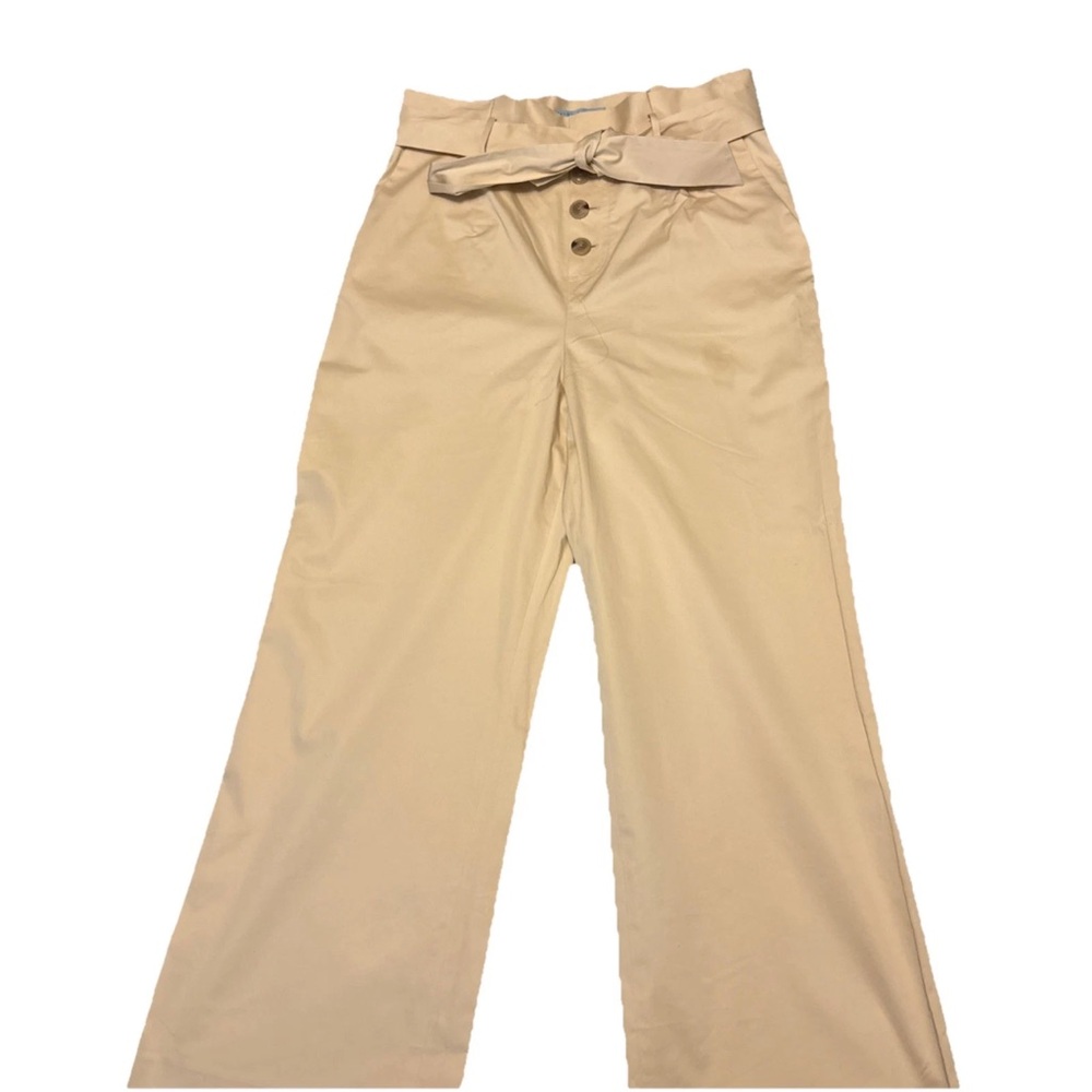 Antonio Melani Womens Sadie Parchment High Waisted WideLeg Button Front Pants 14 - Picture 5 of 12
